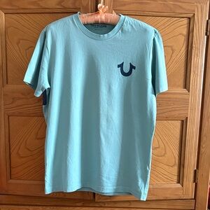 True Religion Men's Light Blue Tee